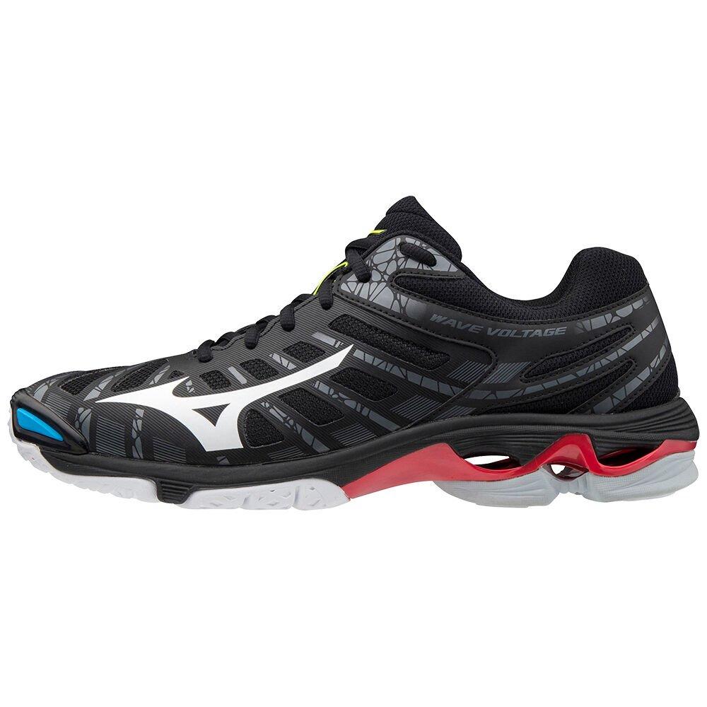 Mizuno Men's Volleyball Shoes Wave Voltage Black/White - XJYHNFU-57